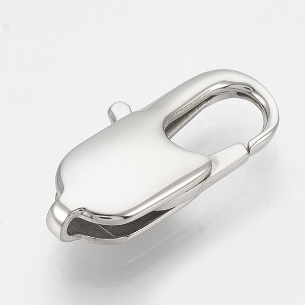 PandaHall 304 Stainless Steel Lobster Claw Clasps, Oval, Stainless Steel Color, 16x8x4mm, Hole: 1mm 304 Stainless Steel Oval
PandaHall 304 Stainless Steel Lobster Claw Clasps, Oval, Stainless Steel Color, 16x8x4mm, Hole: 1mm 304 Stainless Steel Oval