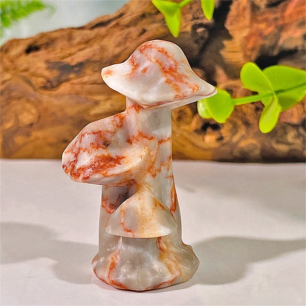 PandaHall Natural Netstone Carved Healing Mushroom Figurines, Reiki Energy Stone Display Decorations, 50x35mm Netstone Mushroom
PandaHall Natural Netstone Carved Healing Mushroom Figurines, Reiki Energy Stone Display Decorations, 50x35mm Netstone Mushroom