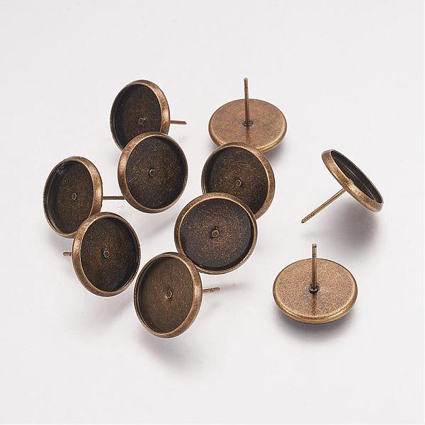 PandaHall Brass Earring Settings, Flat Round, Antique Bronze, Tray: 12mm, 14x0.8mm Brass Flat Round
PandaHall Brass Earring Settings, Flat Round, Antique Bronze, Tray: 12mm, 14x0.8mm Brass Flat Round