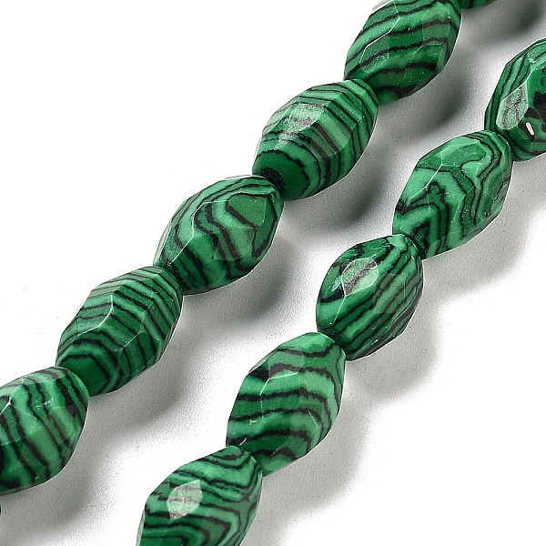 PandaHall Synthetic Malachite Beads Strands, Faceted Rice, 12.5x8mm, Hole: 1.2mm, about 16pcs/strand, 7.68 inch(19.5cm) Malachite Rice
PandaHall Synthetic Malachite Beads Strands, Faceted Rice, 12.5x8mm, Hole: 1.2mm, about 16pcs/strand, 7.68 inch(19.5cm) Malachite Rice