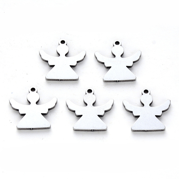 PandaHall 304 Stainless Steel Charms, Laser Cut, Angel, Stainless Steel Color, 13.5x13x1mm, Hole: 1.2mm 304 Stainless Steel Angel & Fairy
PandaHall 304 Stainless Steel Charms, Laser Cut, Angel, Stainless Steel Color, 13.5x13x1mm, Hole: 1.2mm 304 Stainless Steel Angel & Fairy