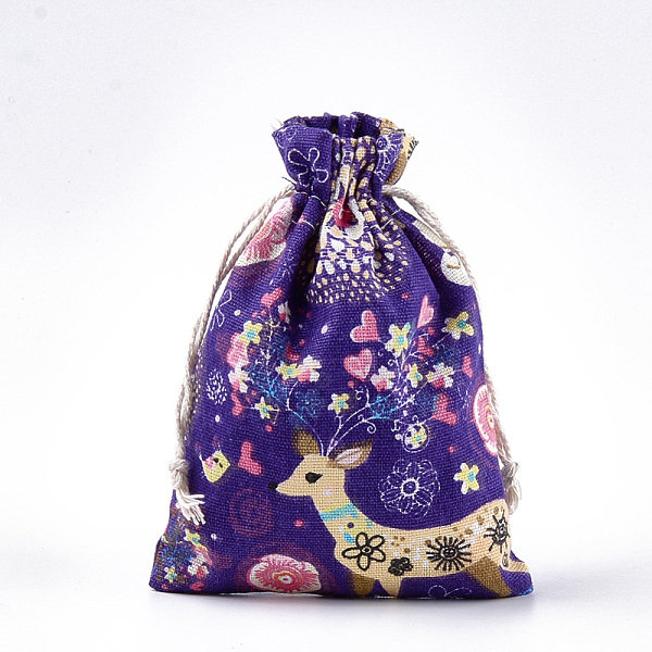 PandaHall Polycotton(Polyester Cotton) Packing Pouches Drawstring Bags, with Deer Printed, Colorful, 18x13cm Polycotton
PandaHall Polycotton(Polyester Cotton) Packing Pouches Drawstring Bags, with Deer Printed, Colorful, 18x13cm Polycotton