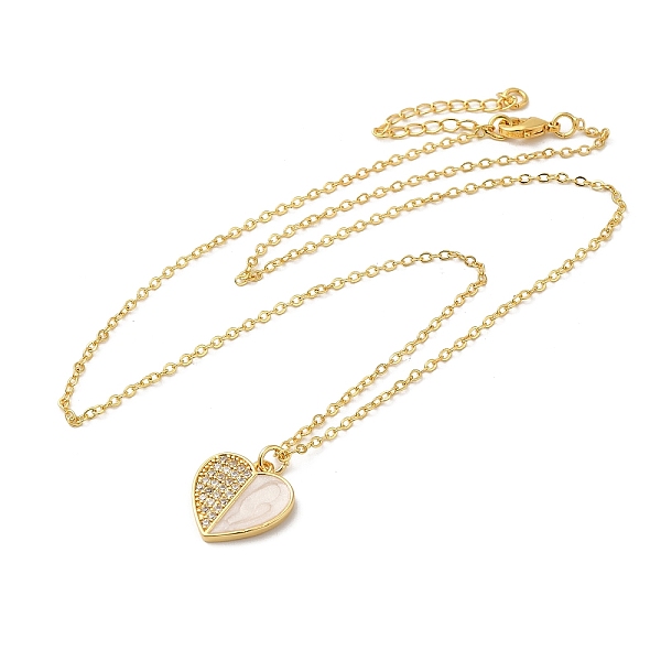 PandaHall Brass Enamel with Rhinestone Pendant Necklace, Heart, Golden, 17.60 inch(44.7cm) Rhinestone Heart
PandaHall Brass Enamel with Rhinestone Pendant Necklace, Heart, Golden, 17.60 inch(44.7cm) Rhinestone Heart