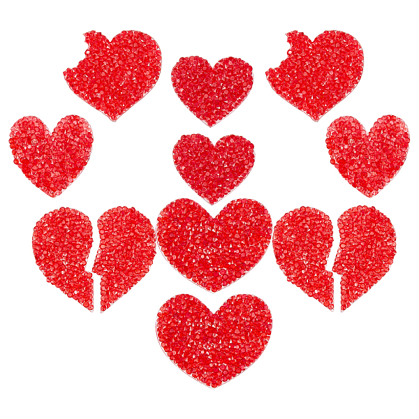 PandaHall ARRICRAFT 10Pcs 5 Size Heart Resin Rhinestone Patches, Iron/Sew on Appliques, Costume Accessories, for Clothes, Bag Pants, Shoes..., Pink
PandaHall ARRICRAFT 10Pcs 5 Size Heart Resin Rhinestone Patches, Iron/Sew on Appliques, Costume Accessories, for Clothes, Bag Pants, Shoes..., Pink