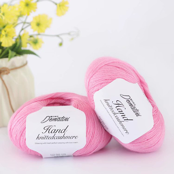 PandaHall Wool Yarn for Sweater Hat, 4-Strands Wool Threads for Knitting Crochet Supplies, Pearl Pink, about 656.17 Yards(600m)/Roll Wool
PandaHall Wool Yarn for Sweater Hat, 4-Strands Wool Threads for Knitting Crochet Supplies, Pearl Pink, about 656.17 Yards(600m)/Roll Wool