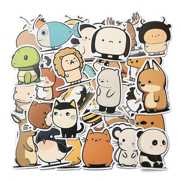 PandaHall 50Pcs PVC Waterproof Animal Stickers, for Suitcase, Skateboard, Refrigerator, Helmet, Mobile Phone Shell, 53~75x36~45x0.2mm..., Multicolor
PandaHall 50Pcs PVC Waterproof Animal Stickers, for Suitcase, Skateboard, Refrigerator, Helmet, Mobile Phone Shell, 53~75x36~45x0.2mm..., Multicolor