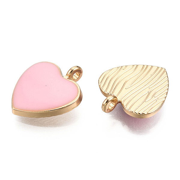 PandaHall Alloy Pendants, with Enamel, Cadmium Free & Lead Free, Light Gold, Heart, Pink, 17.5x16x3.5mm, Hole: 1.8mm Alloy+Enamel Heart Pink
PandaHall Alloy Pendants, with Enamel, Cadmium Free & Lead Free, Light Gold, Heart, Pink, 17.5x16x3.5mm, Hole: 1.8mm Alloy+Enamel Heart Pink