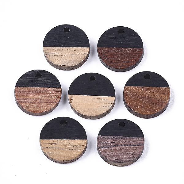 PandaHall Resin & Wood Pendants, Flat Round, Black, 14~15x3~4mm, Hole: 1.8mm Resin+Wood Flat Round Black
PandaHall Resin & Wood Pendants, Flat Round, Black, 14~15x3~4mm, Hole: 1.8mm Resin+Wood Flat Round Black