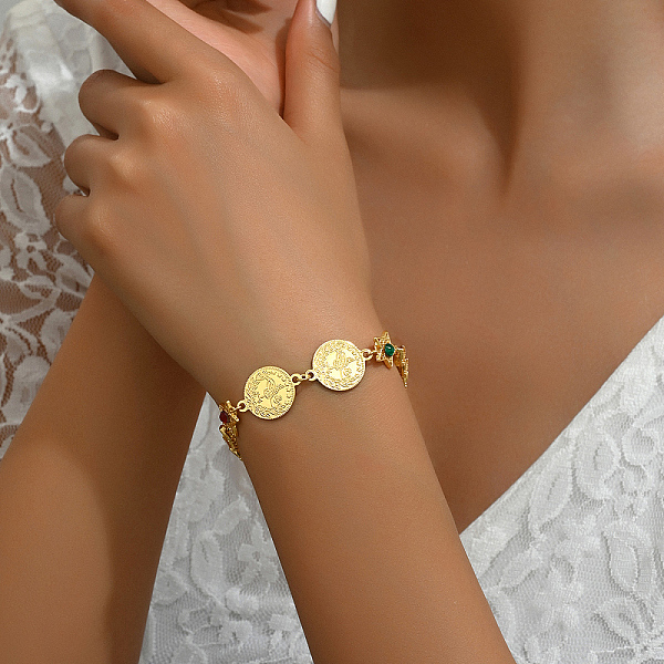 PandaHall Vintage Hollow Flower Real 18K Gold Plated Brass Rhinestone Link Bracelets for Women Rhinestone
PandaHall Vintage Hollow Flower Real 18K Gold Plated Brass Rhinestone Link Bracelets for Women Rhinestone