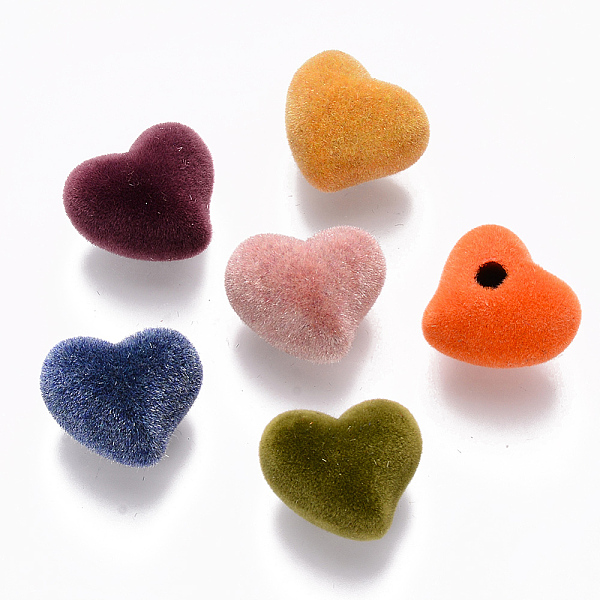 PandaHall Flocky Acrylic Beads, Half Drilled, Heart, Mixed Color, 14x16x12mm, Half Drilled Hole: 3mm Acrylic Heart Multicolor
PandaHall Flocky Acrylic Beads, Half Drilled, Heart, Mixed Color, 14x16x12mm, Half Drilled Hole: 3mm Acrylic Heart Multicolor