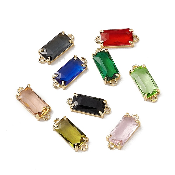 PandaHall Transparent K9 Glass Connector Charms, with Light Gold Plated Brass Findings, Faceted, Rectangle Links, Mixed Color, 20.5x8x4.5mm..., Multicolor
PandaHall Transparent K9 Glass Connector Charms, with Light Gold Plated Brass Findings, Faceted, Rectangle Links, Mixed Color, 20.5x8x4.5mm..., Multicolor
