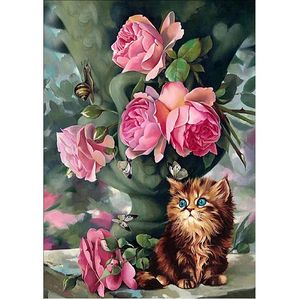 PandaHall DIY Diamond Painting Canvas Kits For Kids, with Resin Rhinestones, Diamond Sticky Pen, Tray Plate and Glue Clay, Cat with Flower..., Multicolor
PandaHall DIY Diamond Painting Canvas Kits For Kids, with Resin Rhinestones, Diamond Sticky Pen, Tray Plate and Glue Clay, Cat with Flower..., Multicolor