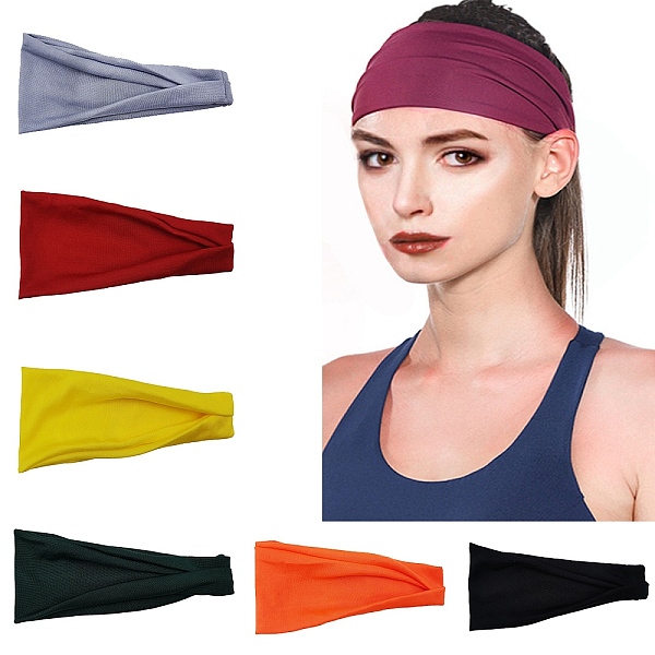 PandaHall Cloth Stretch Elastic Yoga Headbands, Athletic Headbands for Women Girls, Mixed Color, 10x240mm Cloth Multicolor
PandaHall Cloth Stretch Elastic Yoga Headbands, Athletic Headbands for Women Girls, Mixed Color, 10x240mm Cloth Multicolor