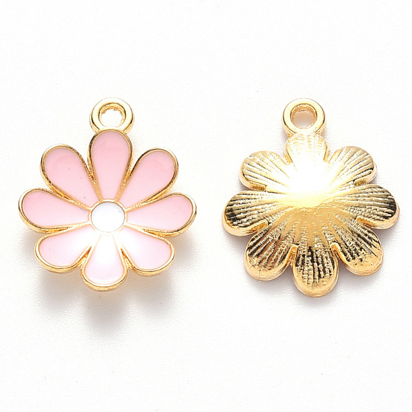 PandaHall Alloy Enamel Pendants, Flower, Light Gold, Pink, 19x16x3.5mm, Hole: 1.8mm Alloy+Enamel Flower Pink
PandaHall Alloy Enamel Pendants, Flower, Light Gold, Pink, 19x16x3.5mm, Hole: 1.8mm Alloy+Enamel Flower Pink