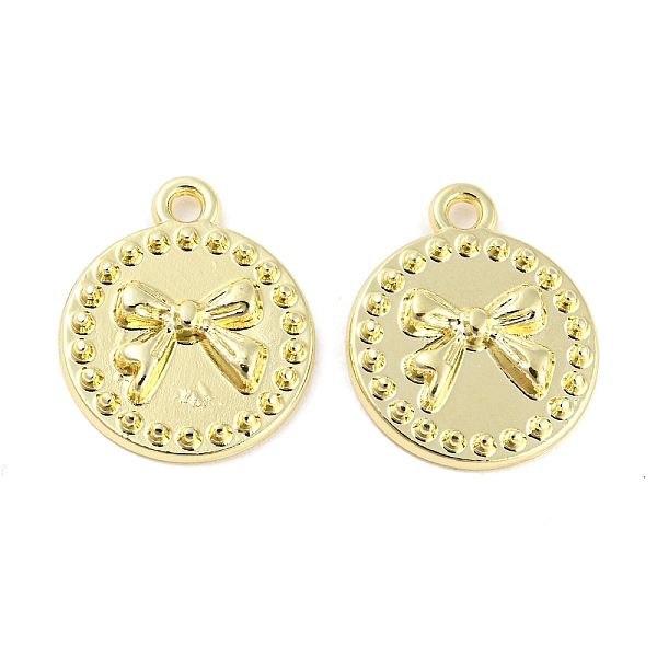PandaHall Rack Plating Alloy Pendants, Cadmium Free & Nickel Free & Lead Free, Flat Round with Bowknot, Golden, 19x16x3mm, Hole: 1.8mm Alloy...
PandaHall Rack Plating Alloy Pendants, Cadmium Free & Nickel Free & Lead Free, Flat Round with Bowknot, Golden, 19x16x3mm, Hole: 1.8mm Alloy...