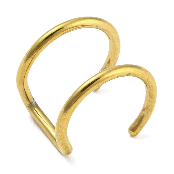 PandaHall Ion Plating(IP) 304 Stainless Steel Double Line Cuff Earrings, Non Piercing Nose Rings, False Lip Rings, Golden, 9.5x10.5x8mm 304...
PandaHall Ion Plating(IP) 304 Stainless Steel Double Line Cuff Earrings, Non Piercing Nose Rings, False Lip Rings, Golden, 9.5x10.5x8mm 304...