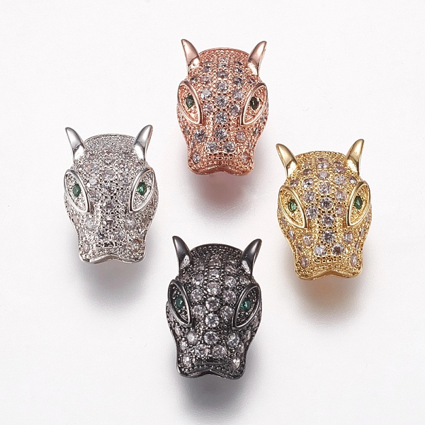 PandaHall Brass Micro Pave Cubic Zirconia Beads, Leopard, Clear, Mixed Color, 14.5x10x7.5mm, Hole: 2x4mm Brass+Cubic Zirconia Leopard Clear
PandaHall Brass Micro Pave Cubic Zirconia Beads, Leopard, Clear, Mixed Color, 14.5x10x7.5mm, Hole: 2x4mm Brass+Cubic Zirconia Leopard Clear