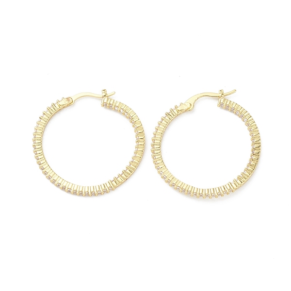 PandaHall Circle Ring Rack Plating Brass Cubic Zirconia Hoop Earrings for Women, Long-Lasting Plated, Lead Free & Cadmium Free, Real 18K..., Clear
PandaHall Circle Ring Rack Plating Brass Cubic Zirconia Hoop Earrings for Women, Long-Lasting Plated, Lead Free & Cadmium Free, Real 18K..., Clear