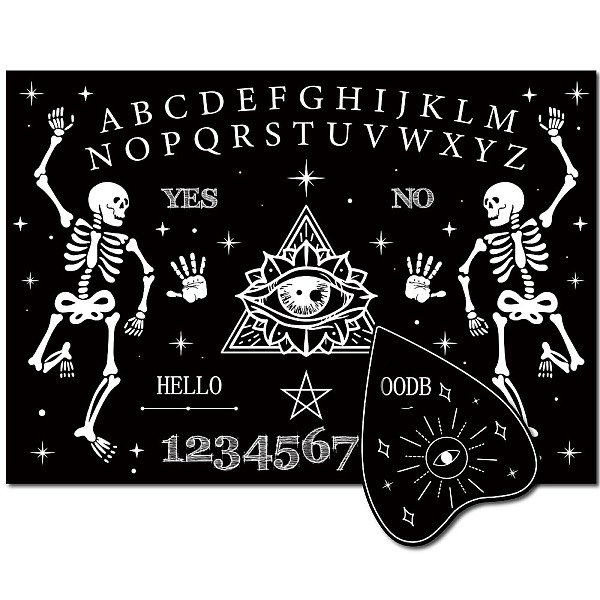PandaHall Printed Wood Pendulum Dowsing Divination Board Set, Rectangle Talking Board, with Planchette, Skull, 11.2~30x9~21x0.5cm, 2pcs/set...
PandaHall Printed Wood Pendulum Dowsing Divination Board Set, Rectangle Talking Board, with Planchette, Skull, 11.2~30x9~21x0.5cm, 2pcs/set...