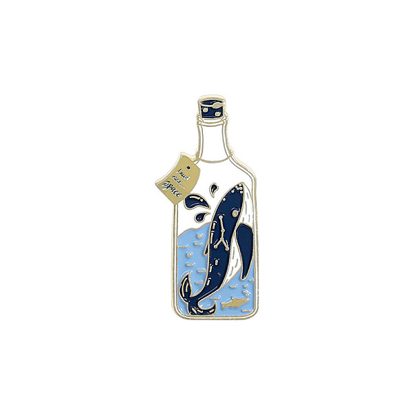 PandaHall Creative Zinc Alloy Brooches, Enamel Lapel Pin, with Iron Butterfly Clutches or Rubber Clutches, Bottle with Whale Shape, Golden..., Black
PandaHall Creative Zinc Alloy Brooches, Enamel Lapel Pin, with Iron Butterfly Clutches or Rubber Clutches, Bottle with Whale Shape, Golden..., Black