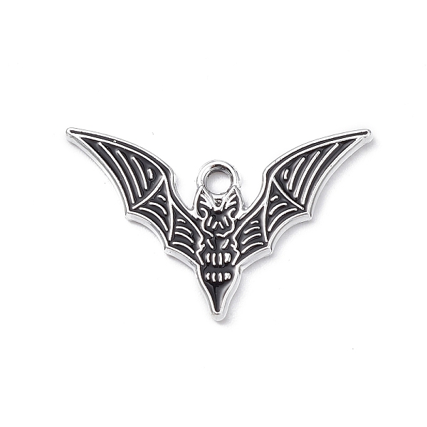 PandaHall Alloy Pendants, Platinum, Bat Charms, Black, 16x25.5x1.2mm, Hole: 1.8mm Alloy Bat Black
PandaHall Alloy Pendants, Platinum, Bat Charms, Black, 16x25.5x1.2mm, Hole: 1.8mm Alloy Bat Black