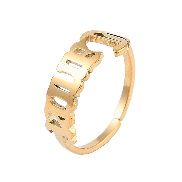 PandaHall Ion Plating(IP) 304 Stainless Steel Constellation Open Cuff Ring for Women, Real 18K Gold Plated, Cancer, 7.9mm, Inner Diameter...
PandaHall Ion Plating(IP) 304 Stainless Steel Constellation Open Cuff Ring for Women, Real 18K Gold Plated, Cancer, 7.9mm, Inner Diameter...