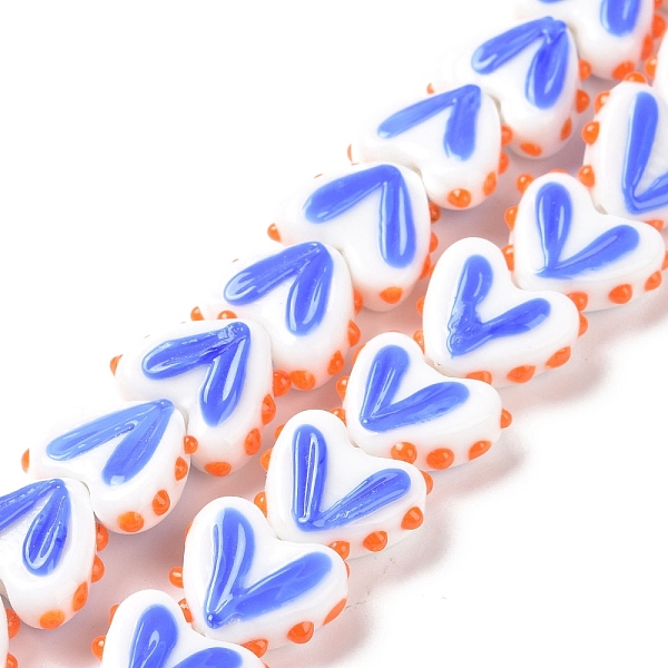 PandaHall Heart Handmade Lampwork Beads Strands, White, 14~14.5x16.5~17x6.5~7mm, Hole: 1.5mm, about 30pcs/strand, 14.96~15.16 inch...
PandaHall Heart Handmade Lampwork Beads Strands, White, 14~14.5x16.5~17x6.5~7mm, Hole: 1.5mm, about 30pcs/strand, 14.96~15.16 inch...
