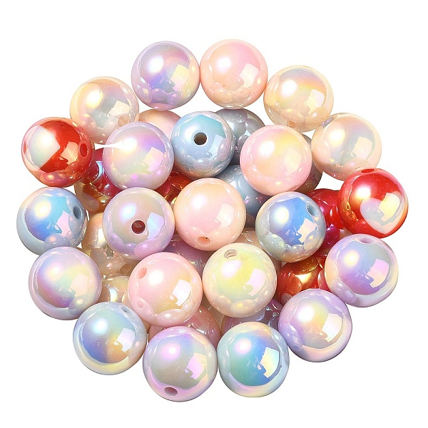 PandaHall UV Plating Rainbow Iridescent Acrylic Beads, Round, Mixed Color, 16x15mm, Hole: 3mm Acrylic Round Multicolor
PandaHall UV Plating Rainbow Iridescent Acrylic Beads, Round, Mixed Color, 16x15mm, Hole: 3mm Acrylic Round Multicolor