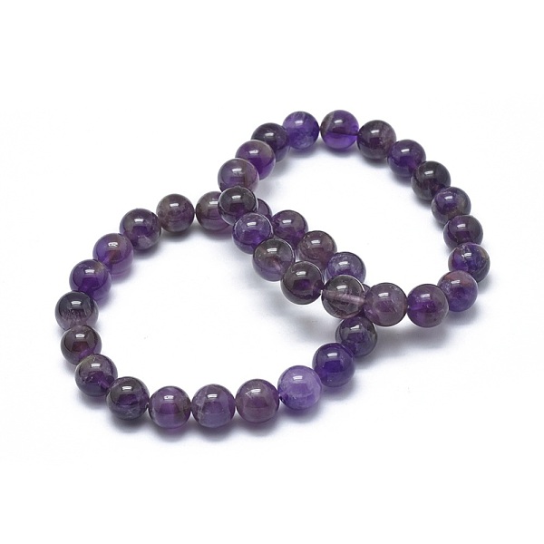 PandaHall Natural Amethyst Bead Stretch Bracelets, Round, 2 inch~2-1/8 inch(5.2~5.5cm), Bead: 10mm Amethyst
PandaHall Natural Amethyst Bead Stretch Bracelets, Round, 2 inch~2-1/8 inch(5.2~5.5cm), Bead: 10mm Amethyst