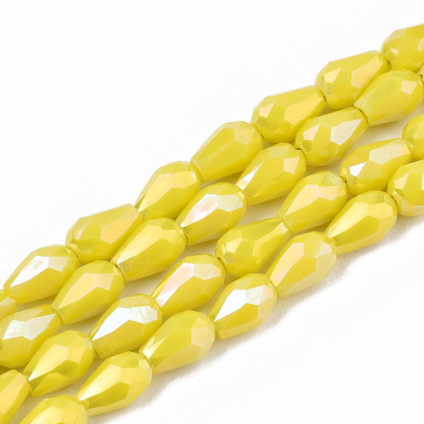 PandaHall Electroplate Glass Beads Strands, AB Color Plated, Faceted Teardrop, Yellow, 4x3mm, Hole: 0.7mm, about 98~99pcs/strand...
PandaHall Electroplate Glass Beads Strands, AB Color Plated, Faceted Teardrop, Yellow, 4x3mm, Hole: 0.7mm, about 98~99pcs/strand...