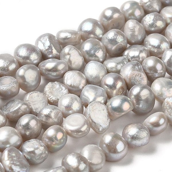 PandaHall Natural Cultured Freshwater Pearl Beads Strands, Two Sides Polished Round, Grade 3A, Dyed, Dark Gray, 8~9x7~9mm, Hole: 0.6mm...
PandaHall Natural Cultured Freshwater Pearl Beads Strands, Two Sides Polished Round, Grade 3A, Dyed, Dark Gray, 8~9x7~9mm, Hole: 0.6mm...