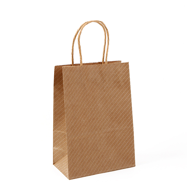 PandaHall Kraft Paper Bags, with Handle, Gift Bags, Shopping Bags, Rectangle, Stripe Pattern, 15x8x21cm Paper Stripe White
PandaHall Kraft Paper Bags, with Handle, Gift Bags, Shopping Bags, Rectangle, Stripe Pattern, 15x8x21cm Paper Stripe White
