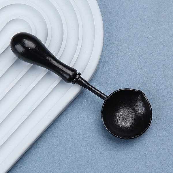 PandaHall Alloy Sealing Wax Spoons, with Wood Handle, Stamp Heating Tool, Black, 104x35mm Alloy Black
PandaHall Alloy Sealing Wax Spoons, with Wood Handle, Stamp Heating Tool, Black, 104x35mm Alloy Black