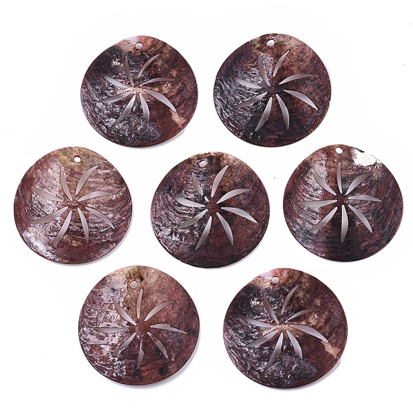 PandaHall Natural Akoya Shell Pendants, Mother of Pearl Shell Pendants, Dyed, Flat Round, Saddle Brown, 33x5~7mm, Hole: 1.6~2mm Akoya Shell...
PandaHall Natural Akoya Shell Pendants, Mother of Pearl Shell Pendants, Dyed, Flat Round, Saddle Brown, 33x5~7mm, Hole: 1.6~2mm Akoya Shell...