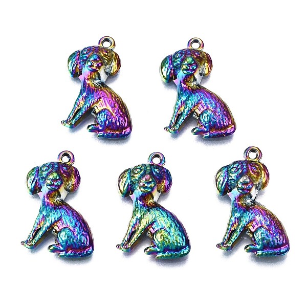 PandaHall Alloy Pendants, Cadmium Free & Nickel Free & Lead Free, Dog, Rainbow Color, 21.5x13.5x6mm, Hole: 1.2mm Alloy Dog
PandaHall Alloy Pendants, Cadmium Free & Nickel Free & Lead Free, Dog, Rainbow Color, 21.5x13.5x6mm, Hole: 1.2mm Alloy Dog