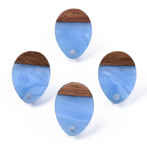 PandaHall Resin & Walnut Wood Stud Earring Findings, with 304 Stainless Steel Pin, Teardrop, Cornflower Blue, 17x13mm, Hole: 1.8mm, Pin...
PandaHall Resin & Walnut Wood Stud Earring Findings, with 304 Stainless Steel Pin, Teardrop, Cornflower Blue, 17x13mm, Hole: 1.8mm, Pin...