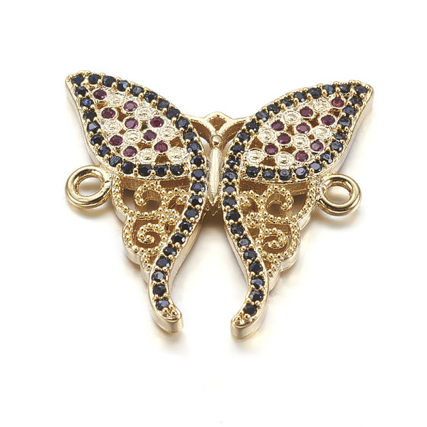 PandaHall Brass Micro Pave Cubic Zirconia Links, Butterfly, Real 18K Gold Plated, 21.5x22x2mm, Hole: 1.5mm Brass+Cubic Zirconia Butterfly
PandaHall Brass Micro Pave Cubic Zirconia Links, Butterfly, Real 18K Gold Plated, 21.5x22x2mm, Hole: 1.5mm Brass+Cubic Zirconia Butterfly