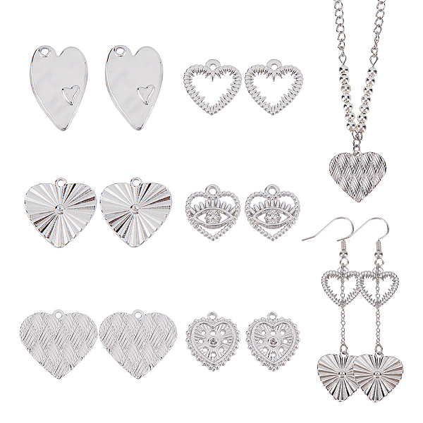 PandaHall CHGCRAFT 12Pcs 6 Style 304 Stainless Steel Pendants, Heart, Stainless Steel Color, 15~23.5x15~22x1.5~2mm, Hole: 1.4~1.8mm...
PandaHall CHGCRAFT 12Pcs 6 Style 304 Stainless Steel Pendants, Heart, Stainless Steel Color, 15~23.5x15~22x1.5~2mm, Hole: 1.4~1.8mm...