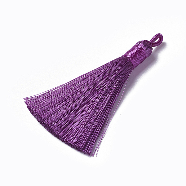 PandaHall Polyester Tassel Pendants, Dark Orchid, 78~82x8mm, Hole: 2~4mm Polyester Purple
PandaHall Polyester Tassel Pendants, Dark Orchid, 78~82x8mm, Hole: 2~4mm Polyester Purple