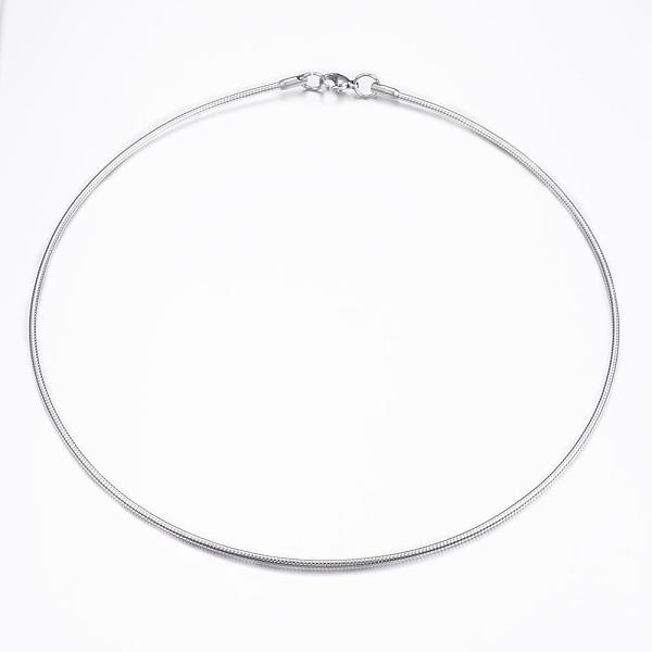 PandaHall 304 Stainless Steel Snake Chain Necklaces, with Lobster Clasps, Stainless Steel Color, 17.72 inch(45cm), 2mm 304 Stainless Steel
PandaHall 304 Stainless Steel Snake Chain Necklaces, with Lobster Clasps, Stainless Steel Color, 17.72 inch(45cm), 2mm 304 Stainless Steel