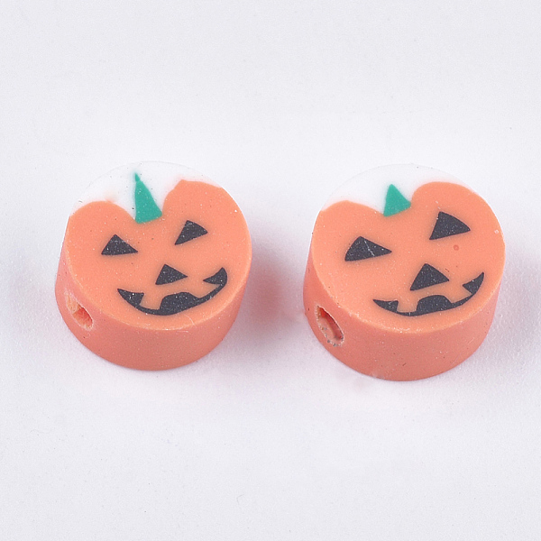 PandaHall Halloween Theme Handmade Polymer Clay Beads, Pumpkin Jack-O'-Lantern, Dark Salmon, 10x5mm, Hole: 1.5mm Polymer Clay Pumpkin Red
PandaHall Halloween Theme Handmade Polymer Clay Beads, Pumpkin Jack-O'-Lantern, Dark Salmon, 10x5mm, Hole: 1.5mm Polymer Clay Pumpkin Red