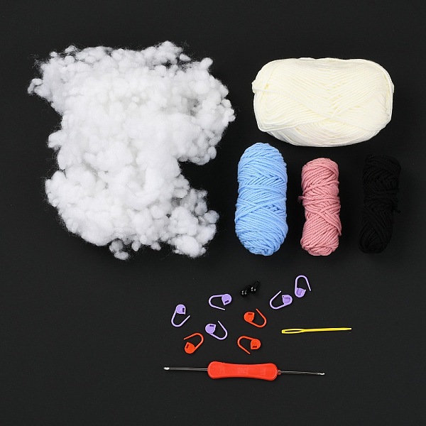 PandaHall DIY Doll Crochet Kit, Including Plastic Locking Stitch Makers & Button, Fiber Yard, Cotton, Iron & Plastic Crochet Hooks, Colorful...
PandaHall DIY Doll Crochet Kit, Including Plastic Locking Stitch Makers & Button, Fiber Yard, Cotton, Iron & Plastic Crochet Hooks, Colorful...