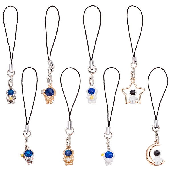 PandaHall WADORN 8Pcs 8 Style Cartoon Astronaut Pendant Hanging Rope, for Mobile Phone Case Decoration, Mixed Color, 8.3~9.2cm, 1pc/style...
PandaHall WADORN 8Pcs 8 Style Cartoon Astronaut Pendant Hanging Rope, for Mobile Phone Case Decoration, Mixed Color, 8.3~9.2cm, 1pc/style...