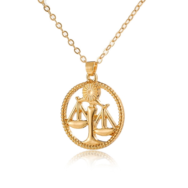 PandaHall Alloy Flat Round with Constellation Pendant Necklaces, Cable Chain Necklace for Women, Libra, Pendant: 2.2cm Alloy Libra
PandaHall Alloy Flat Round with Constellation Pendant Necklaces, Cable Chain Necklace for Women, Libra, Pendant: 2.2cm Alloy Libra