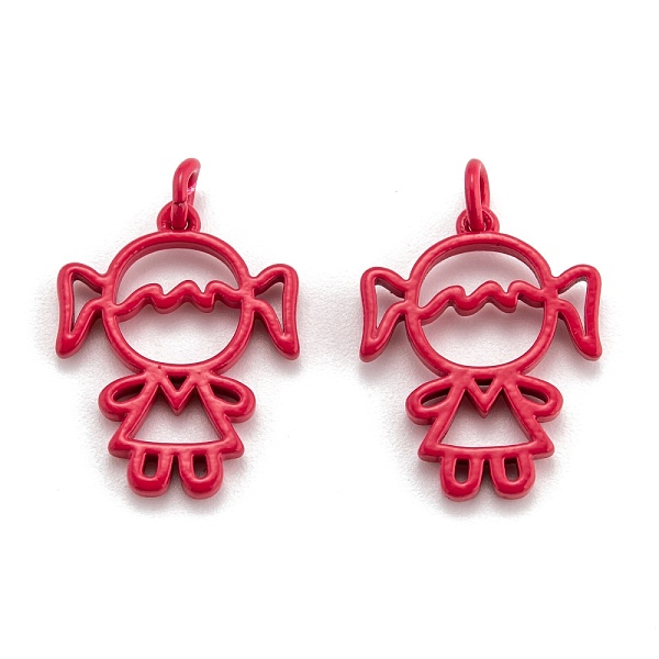 PandaHall Spray Painted Brass Pendants, Girl, Tomato, 20x16x2mm, Hole: 3mm Brass Human Red
PandaHall Spray Painted Brass Pendants, Girl, Tomato, 20x16x2mm, Hole: 3mm Brass Human Red