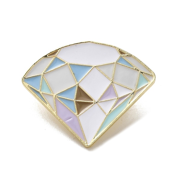 PandaHall Enamel Pins, Alloy Brooches for Backpack Clothes, Diamonds, Golden, 24.5x29.5x1.5mm Alloy+Enamel Diamond
PandaHall Enamel Pins, Alloy Brooches for Backpack Clothes, Diamonds, Golden, 24.5x29.5x1.5mm Alloy+Enamel Diamond
