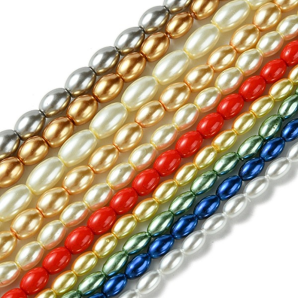 PandaHall Rice Grade A Glass Pearl Beads Strands, Mixed Color, 7~10x4~6mm, Hole: 1mm, about 41~55pcs/strand, 15.7 inch~16.3 inch Glass Rice..., Multicolor
PandaHall Rice Grade A Glass Pearl Beads Strands, Mixed Color, 7~10x4~6mm, Hole: 1mm, about 41~55pcs/strand, 15.7 inch~16.3 inch Glass Rice..., Multicolor