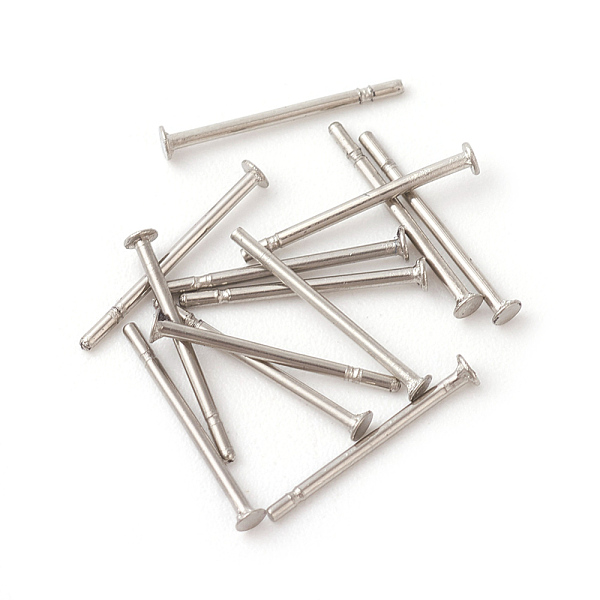 PandaHall 304 Stainless Steel Flat Head Pins, Stainless Steel Color, 12x0.8mm, Head: 1.5mm 304 Stainless Steel
PandaHall 304 Stainless Steel Flat Head Pins, Stainless Steel Color, 12x0.8mm, Head: 1.5mm 304 Stainless Steel
