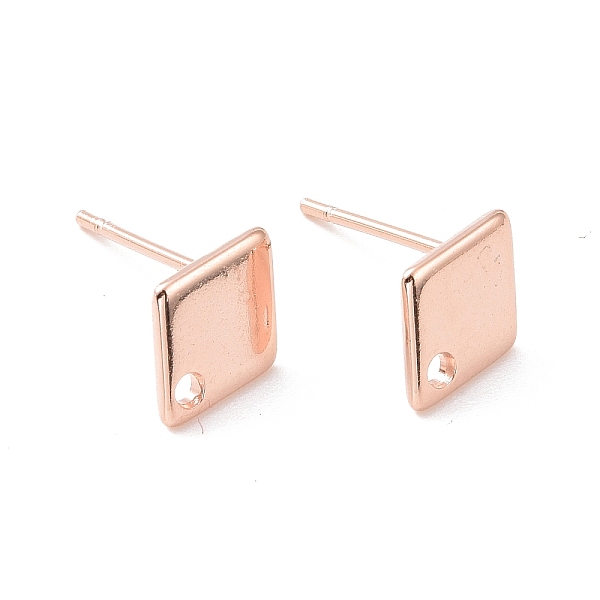 PandaHall 201 Stainless Steel Stud Earring Findings, with Hole and 316 Stainless Steel Pin, Rhombus, Real Rose Gold Plated, 9x7mm, Hole: 1mm...
PandaHall 201 Stainless Steel Stud Earring Findings, with Hole and 316 Stainless Steel Pin, Rhombus, Real Rose Gold Plated, 9x7mm, Hole: 1mm...
