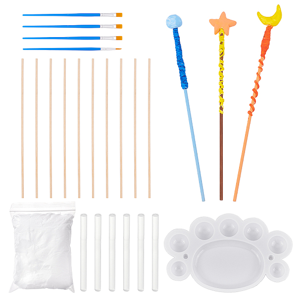 PandaHall AHADERMAKER DIY Painting Kits, including Plastic Palette & Painting Brushes, Hot Melt Resin Glue Sticks, Wood Sticks and..., White
PandaHall AHADERMAKER DIY Painting Kits, including Plastic Palette & Painting Brushes, Hot Melt Resin Glue Sticks, Wood Sticks and..., White